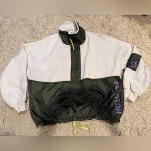 PELOTON Pullover “Together We Go Far” Green 1/2 Zip Sweatshirt Sz M